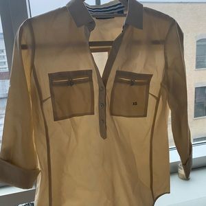 Button down Collar shirt with adjustable sleeves